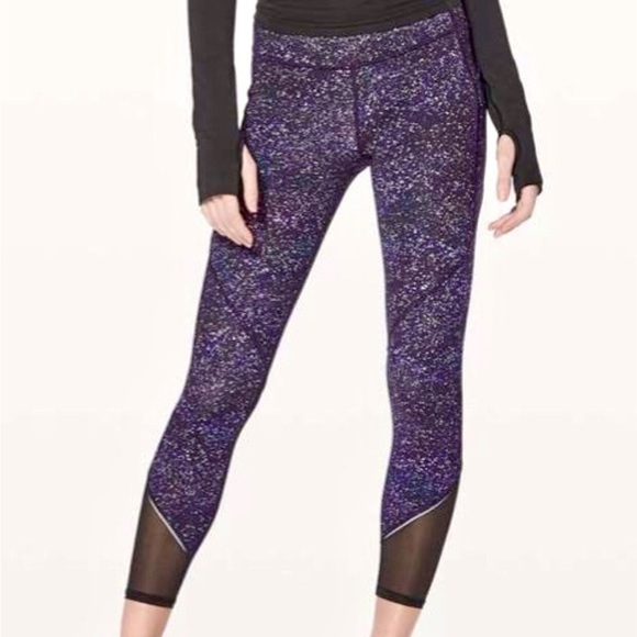 Lululemon 7/8 Gait Keeper Leggings Crystalline Purple Size 4 - Picture 2 of 7